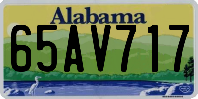 AL license plate 65AV717