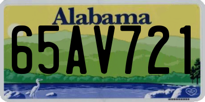AL license plate 65AV721