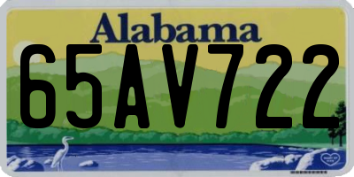 AL license plate 65AV722