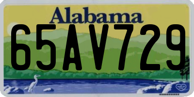 AL license plate 65AV729