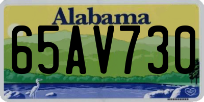 AL license plate 65AV730