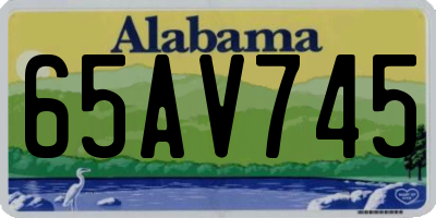 AL license plate 65AV745