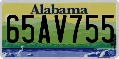 AL license plate 65AV755