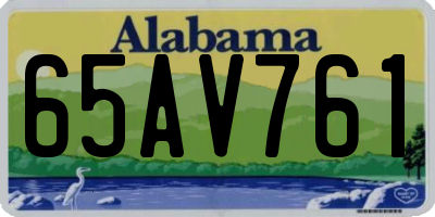 AL license plate 65AV761