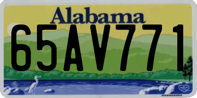 AL license plate 65AV771