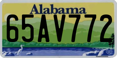 AL license plate 65AV772