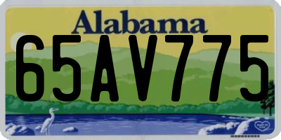 AL license plate 65AV775