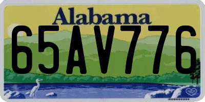 AL license plate 65AV776