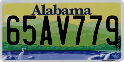 AL license plate 65AV779