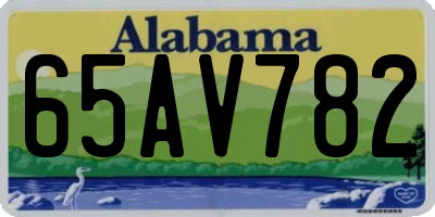 AL license plate 65AV782