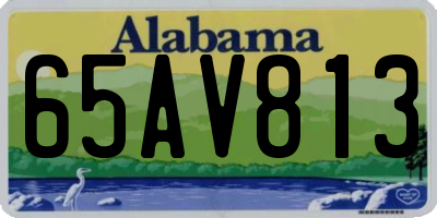 AL license plate 65AV813