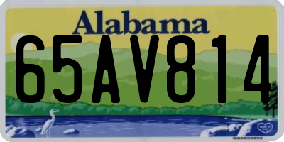 AL license plate 65AV814