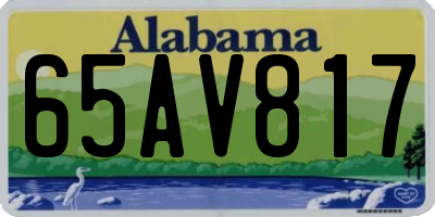 AL license plate 65AV817