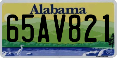 AL license plate 65AV821