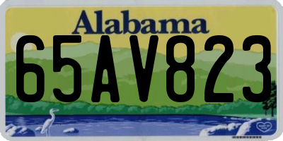 AL license plate 65AV823