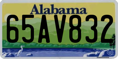 AL license plate 65AV832