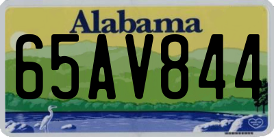 AL license plate 65AV844