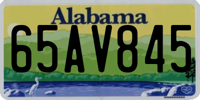 AL license plate 65AV845