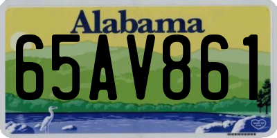 AL license plate 65AV861