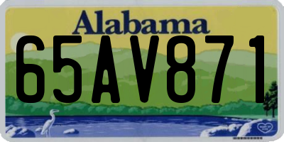 AL license plate 65AV871