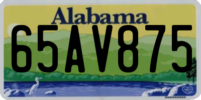AL license plate 65AV875