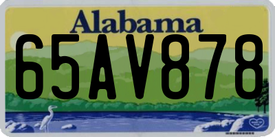 AL license plate 65AV878
