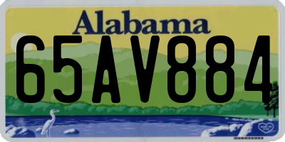 AL license plate 65AV884