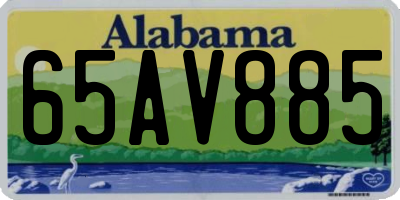 AL license plate 65AV885