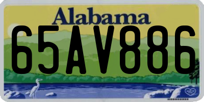 AL license plate 65AV886