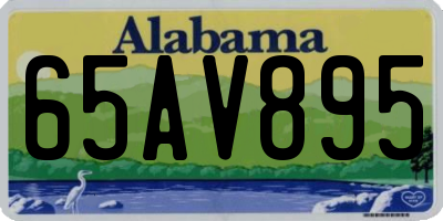 AL license plate 65AV895