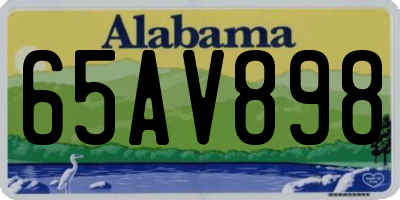 AL license plate 65AV898