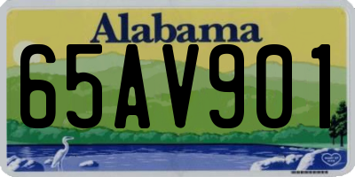 AL license plate 65AV901