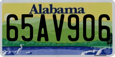 AL license plate 65AV906