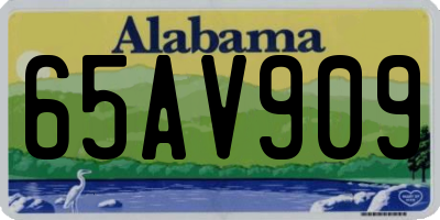 AL license plate 65AV909
