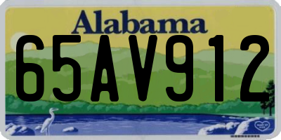 AL license plate 65AV912
