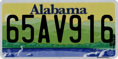 AL license plate 65AV916
