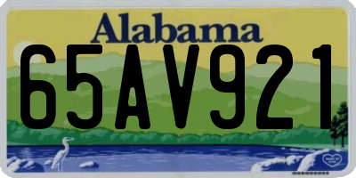 AL license plate 65AV921