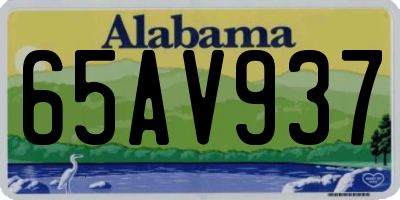 AL license plate 65AV937