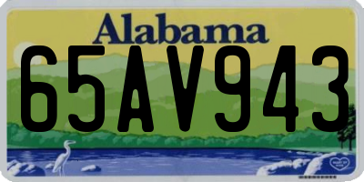 AL license plate 65AV943