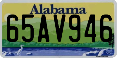 AL license plate 65AV946