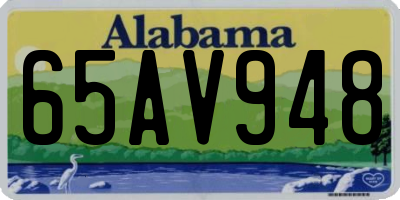 AL license plate 65AV948