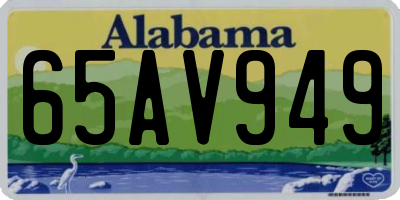 AL license plate 65AV949