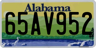 AL license plate 65AV952