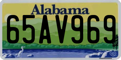 AL license plate 65AV969