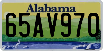 AL license plate 65AV970
