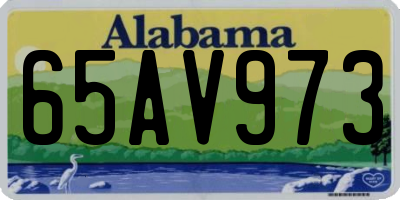AL license plate 65AV973