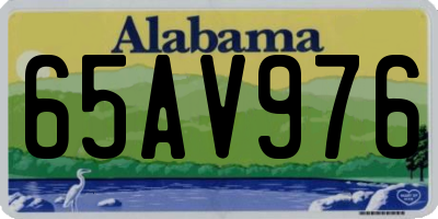 AL license plate 65AV976