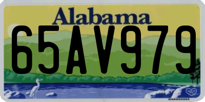 AL license plate 65AV979