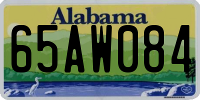AL license plate 65AW084