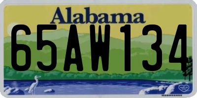 AL license plate 65AW134